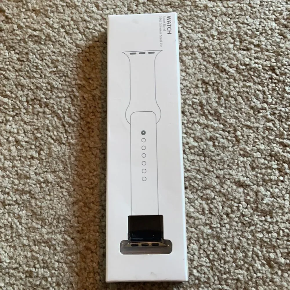 Apple Watch Sport band imitation black leather